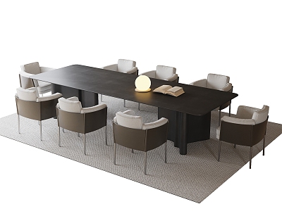 Modern Dining Table and Chair Dining Chair Single Chair 3d model