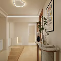 Modern Fresh Green Loft Living Dining Room With Cozy Wooden Furniture And Exquisite Wall Decorations
