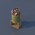 Chinese herbal medicine 3D model 3d model