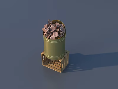 Chinese herbal medicine 3D model 3d model