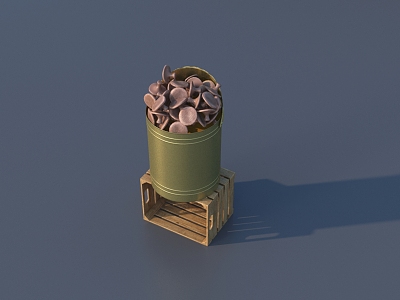 Chinese herbal medicine 3D model 3d model