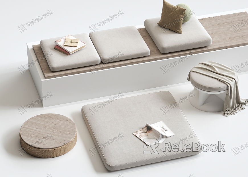 Modern Cushion Cushion Combination model