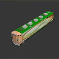 Modern train vehicle carrier realistic 3d model