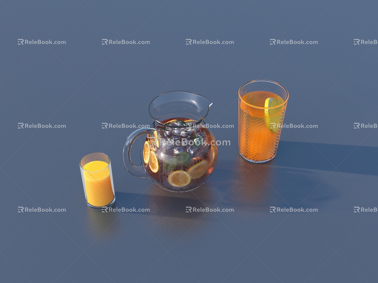 Juice Drink Glass 3d model