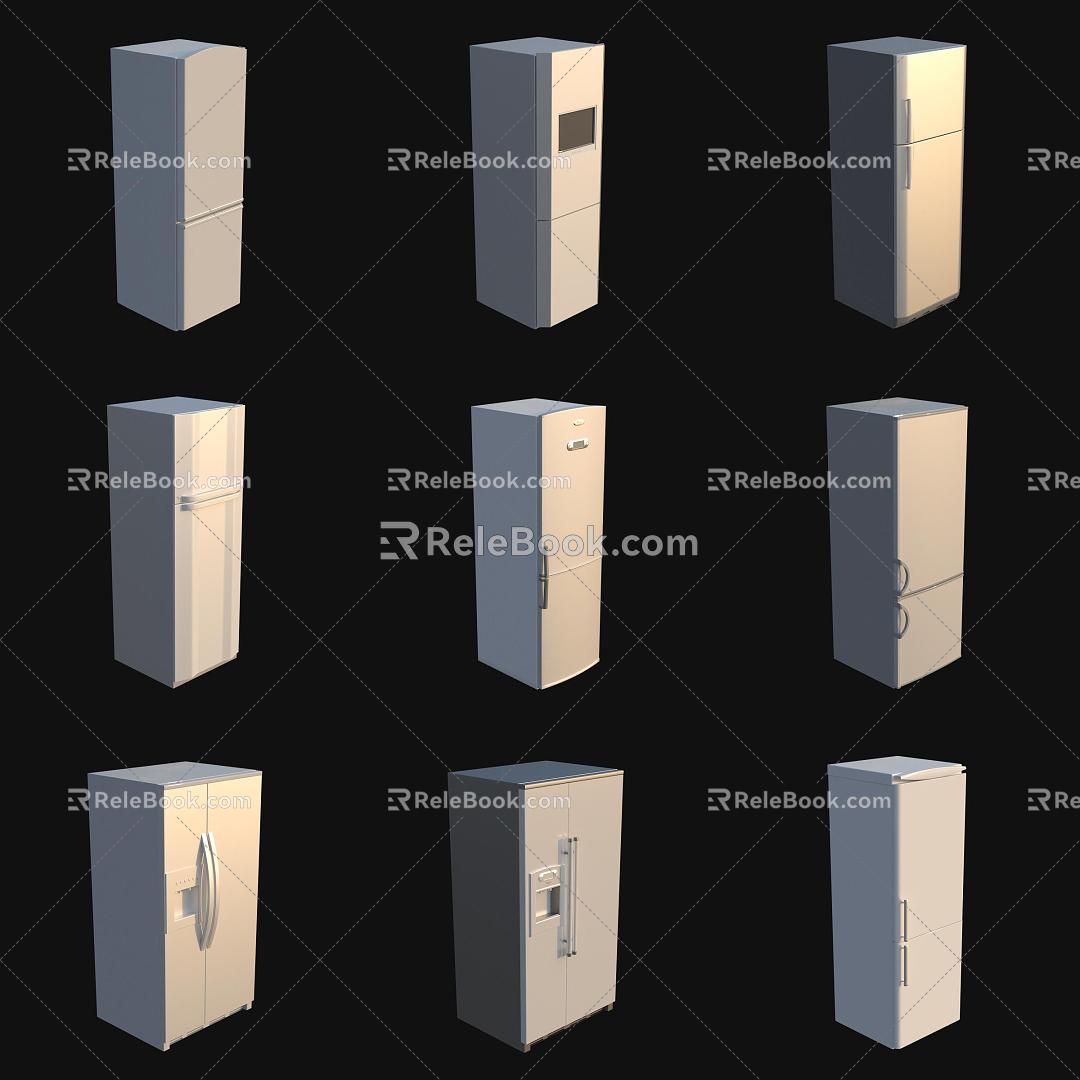 Household appliances Refrigerator 3d model