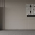 Stainless Steel Double Door Refrigerators In Modern Interior With Curtain And Panel Wall