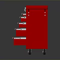 Tool Box Iron Box Multi-layer Tool Box Iron Box Iron Trunk Box Luggage Leather Box 3d model