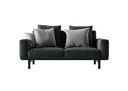 Modern double sofa multiplayer sofa 3d model