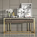 New Chinese Style End View Platform End View Platform Jewelry Ornaments Combination 3d model