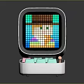 Colorful Pixel Screen Daily Life Device With White Body And Soft Buttons For Desktop Use