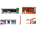 Modern Bus Station Designs With Shelters Advertising Displays and Seating Areas