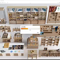 Wooden Display Shelves With Various Designs And Sizes For Retail Product Showcase