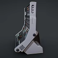 Synthesizer Tuner Mixer Distribution Box Central Control Distribution Cabinet Controller Console Main Console Low Face Number Low Mold Simple Mold Video Level Realism 3d model