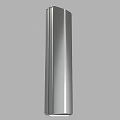 Industrial Equipment Stainless Steel Elongated Prismatic Component With Shiny Surface