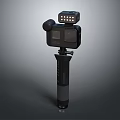 Action Camera With Handheld Stabilizer LED Fill Light And Microphone