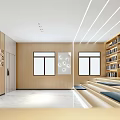 Book Art Modern Interior Design With Floor To Ceiling Bookshelves And Curved Seats