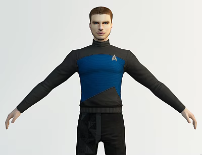 modern man 3d model