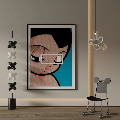 Scenic Landscape Art In Modern Interior With Unique Decor And Chair 3d model Scenic Landscape Art In Modern Interior With Unique Decor And Chair 3d model