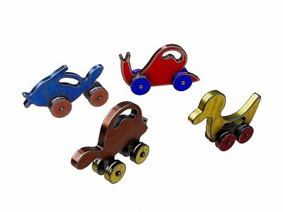 Modern toy car toy 3d model