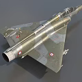 Military Fighter Jet Featuring Camouflage Paint National Insignia And Transparent Cockpit