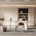 Modern study 3d model
