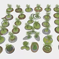 Modern Tree Pool Tree Pool Landscape Seat Card Seat Bench Planting Pool Sch 3d model