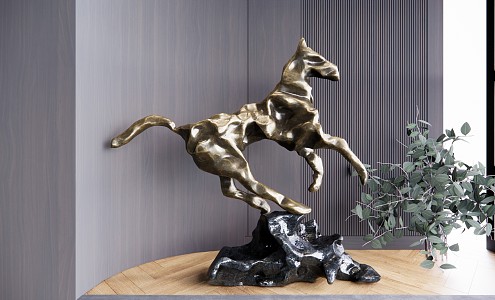 Modern Sculpture Horse Sculpture Ornaments 3d model