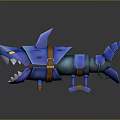 Machine Shark Science Fiction Shark Future Shark Concept Shark Machine Shark Animal Game Animal 3d model