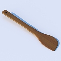 spatula wooden spatula tableware 3d model