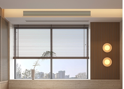 Quiet venetian blinds Bamboo blinds Roller blinds 3d model