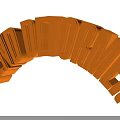 Garden Ornaments With Bend Deformer Design For Outdoor Decorative Use