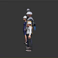 Various Male Figurines Of Different Professions Wearing Safety Helmets And Work Clothes