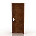 Modern Interior Door Solid Wood Door 3d model