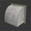 Metal Semicircular Industrial Ventilation Duct Cover With Smooth Surface And Reflective Finish