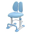 Safe Blue Adjustable Kids Chair With Ergonomic Backrest And Footrest Sturdy Design For Children