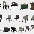 Diverse Collection of Single Chairs With Various Colors And Modern Designs