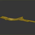 Natural Wooden Branch With Authentic Texture And Knots On Smooth Black Surface