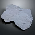Natural White Stone with Wood Grain Texture and Irregular Shape for Decorative Use