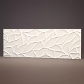 White Wall With 3D Wavy Textured Patterns Modern Artistic Decorative Design