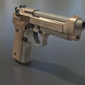 Pistol M9A3 Beretta semi-automatic pistol low face number low model simple model game sub-era film and television level super realistic high precision 3d model