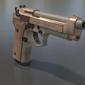 Pistol M9A3 Beretta semi-automatic pistol low face number low model simple model game sub-era film and television level super realistic high precision 3d model