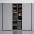 Modern Wardrobe Design In Various Colors With Hanging Rods Drawers And Shelves