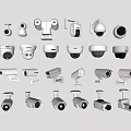 Security surveillance camera combination monitoring combination 3d model