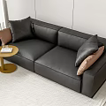 Modern double sofa multiplayer sofa 3d model