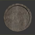 Rust Covered Metal Barrel for Household Storage with Vintage Design and Daily Use