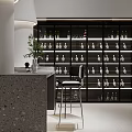 Modern Basement Interior Design With Stylish Furniture And Recessed Lighting
