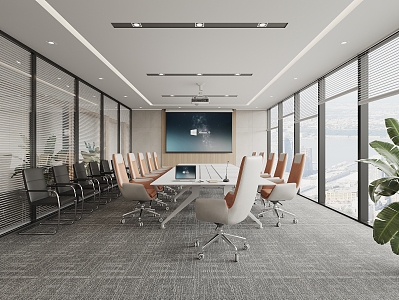 Modern Conference Room 3d model