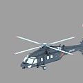 Straight 20 helicopter 3d model