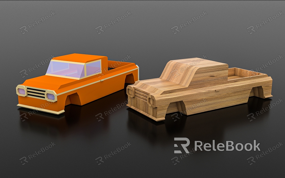 Truck Toys Classic Cars Toys Wooden Products Bamboo Products Ornaments Decoration Card Point Scene Photographing Playground Park Game Scene Decoration model