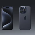 Two Sleek Apple iPhone Smartphones With Front Screen Design And Back Triple Camera